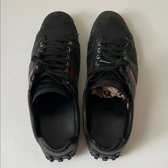 Gucci black Nappa leather shoes size 8.5 Italian 9.5 US